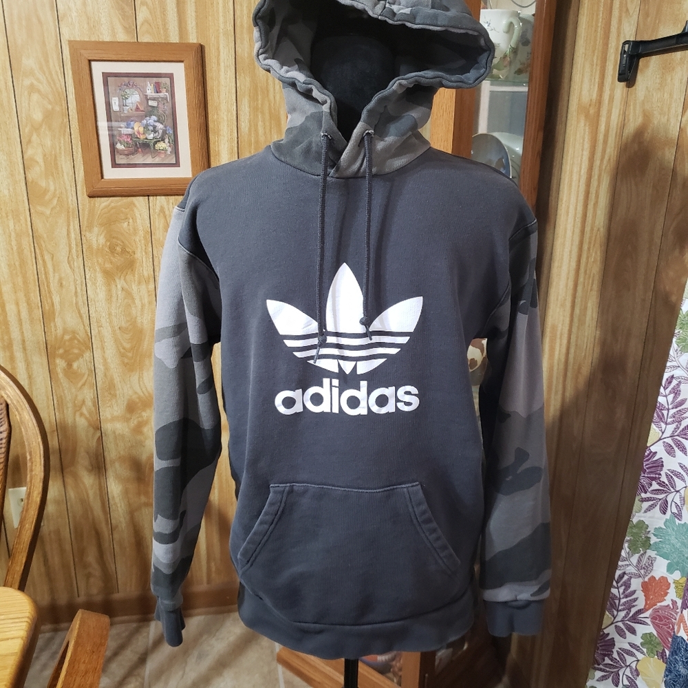 Adidas Camo Hooded Pullover